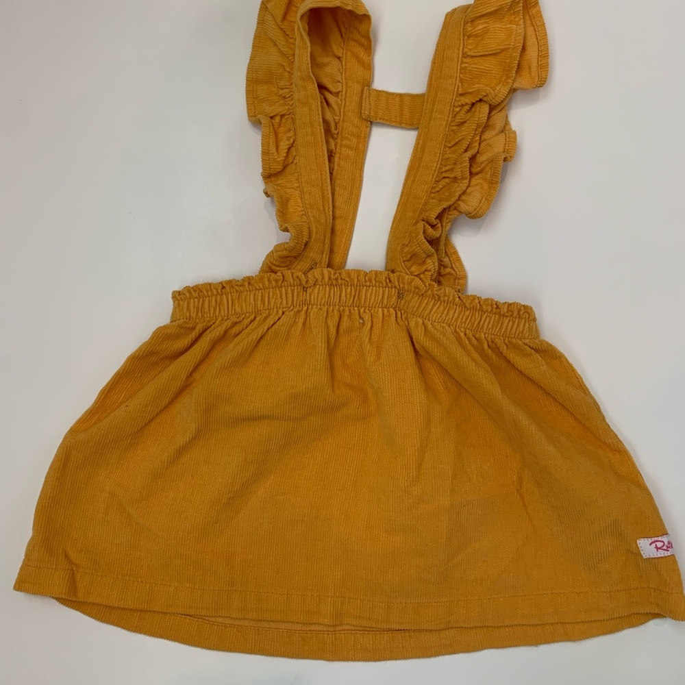 Marigold Corduroy Ruffle Butts Pinafore